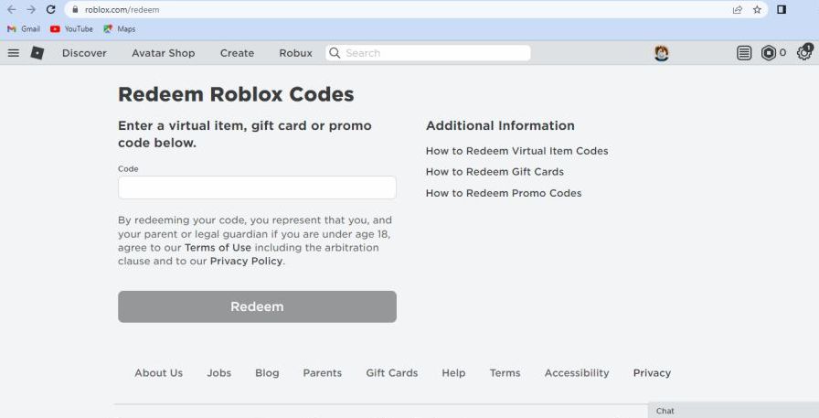 Cara Menukar Kode Redeem CDID Roblox