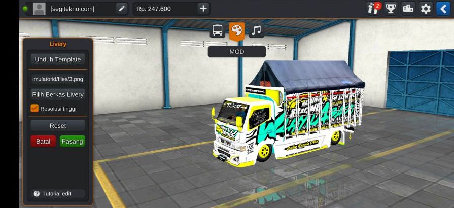 Mod Bussid Truck Wahyu Abadi 2 Canter