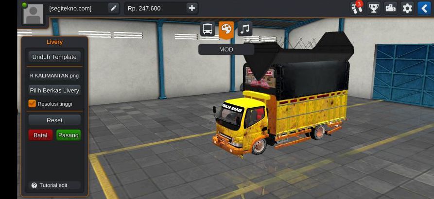 Download Mod Bussid Truck Canter Kalimantan