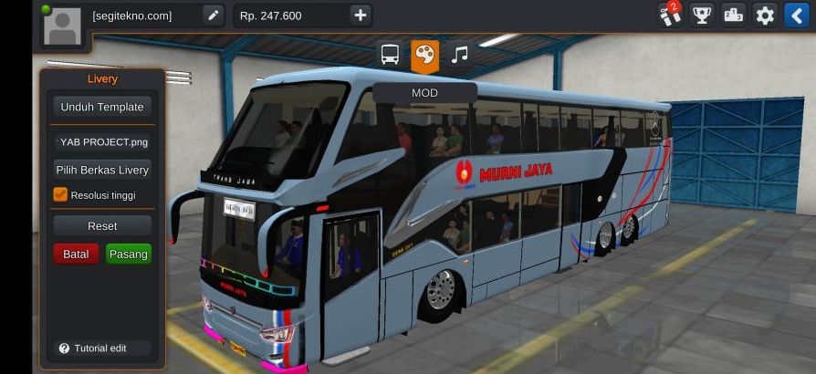 Download Mod Bussid Bus Termewah XHD