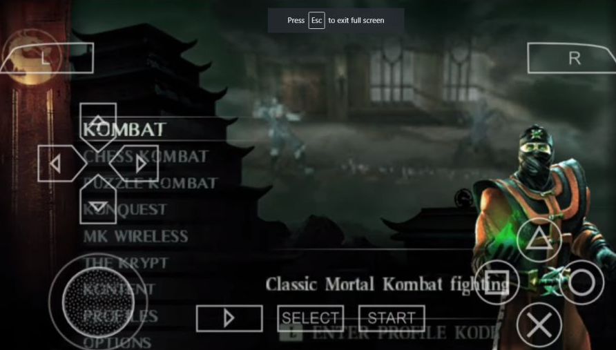 Mode Mortal Kombat Unchained