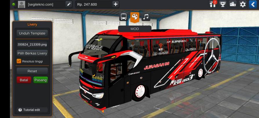 Download Mod Bussid Juragan 99 SR2 XHD Prime