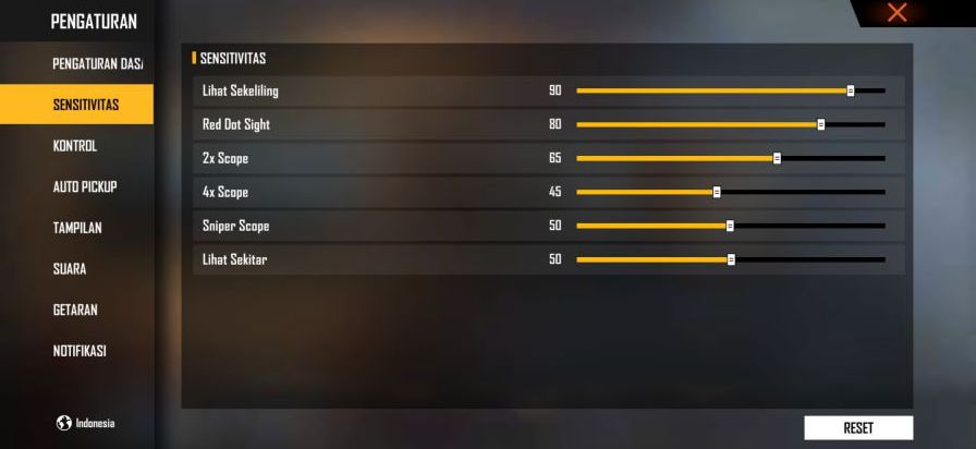 setting free fire auto headshot