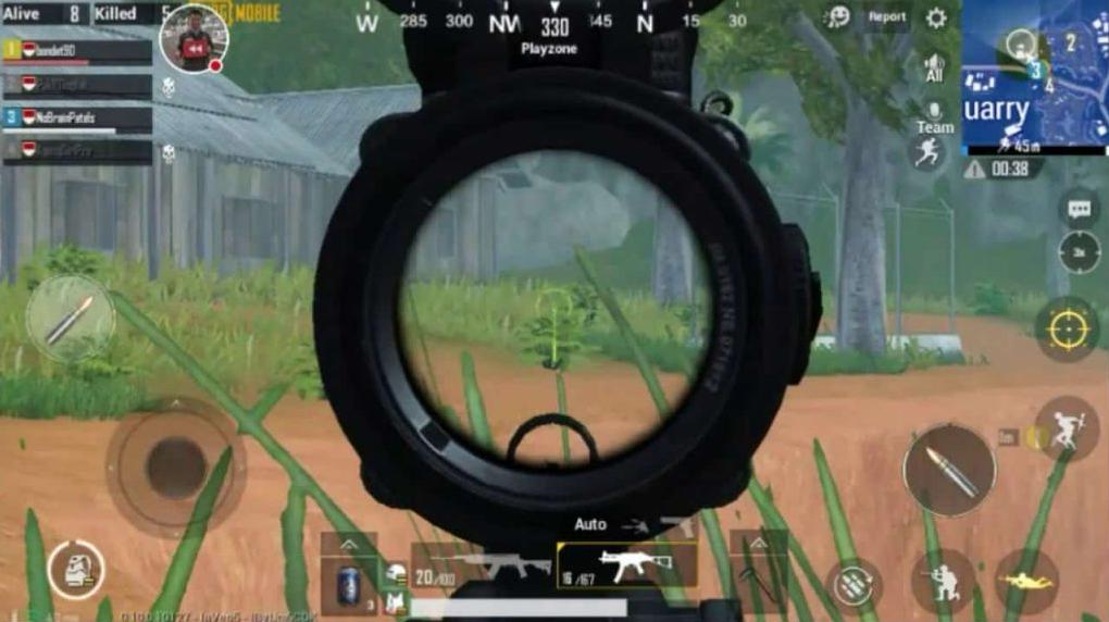 setting pubg 2 jari