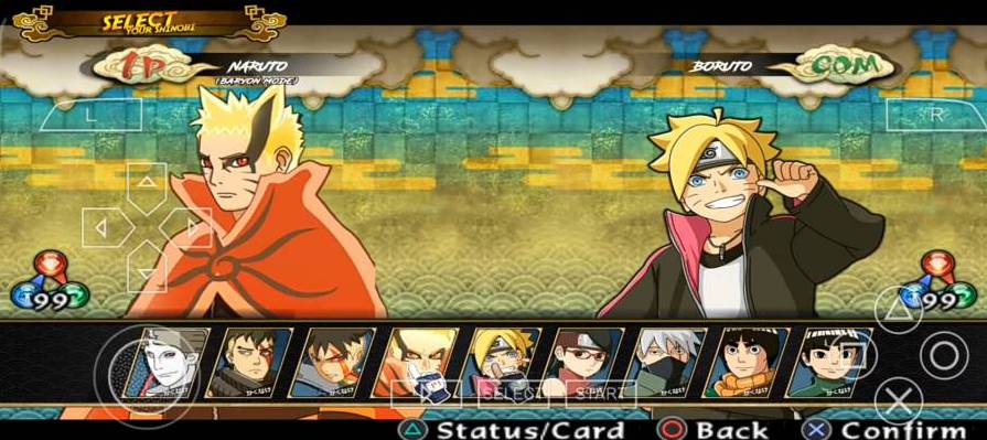 Naruto Shippuden Ultimate Ninja Storm 5 PPSSPP Baryon Mode