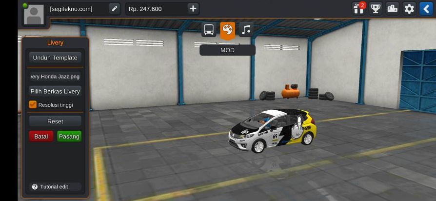 Download Mod Bussid Jazz Racing