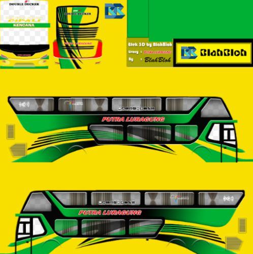Download Livery & Mod Bussid Putra Luragung Bimasena SDD