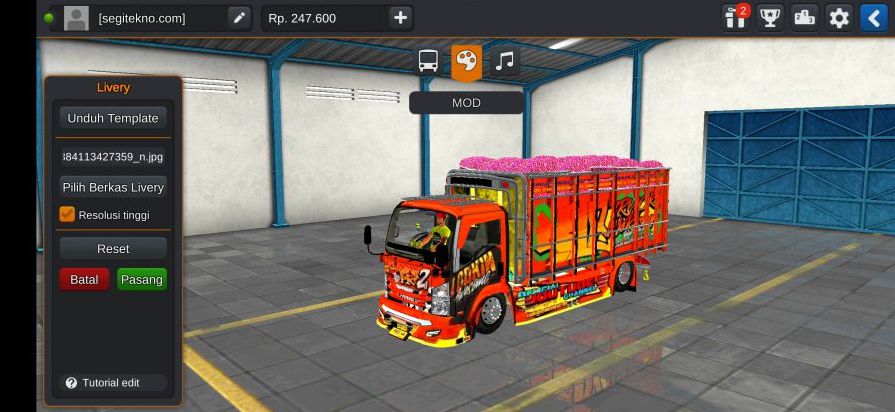 Mod Bussid Truk Kontes