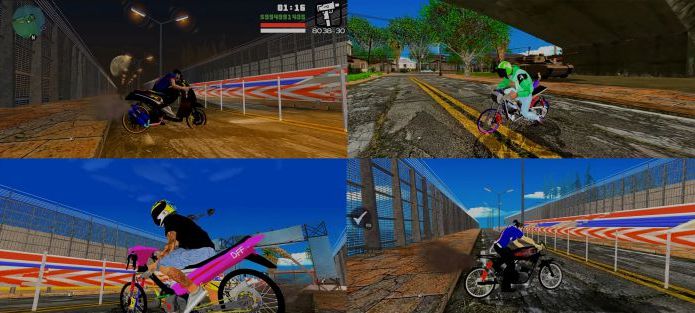 GTA SA Android Mod Drag Fitur Motor Drag