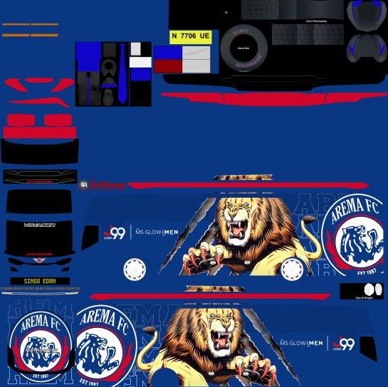 Livery Bussid Arema Jenggala