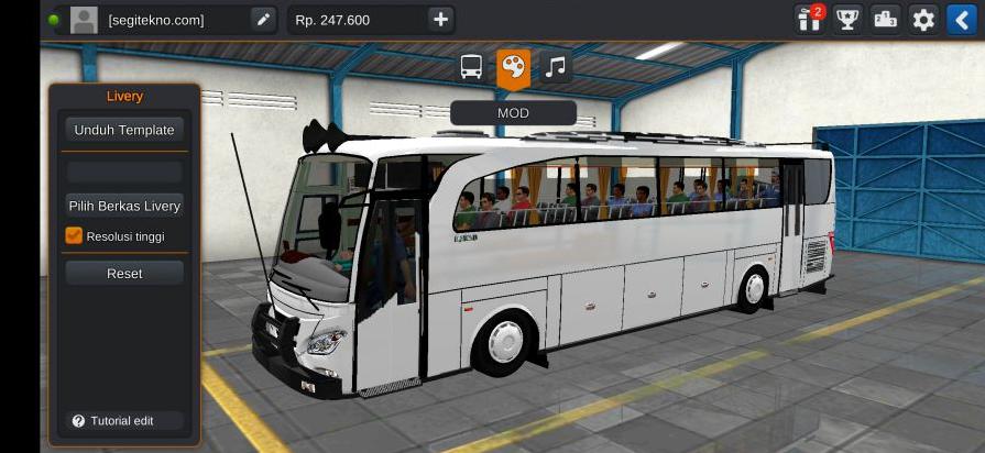 Download Livery & Mod Bussid Sahabat JBHD