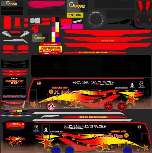 Mod Bussid & Livery Bintang Utara