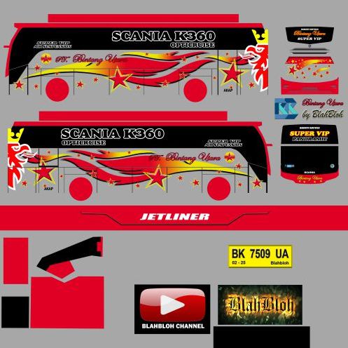 Download Mod Bussid & Livery Bintang Utara Putra Jetliner
