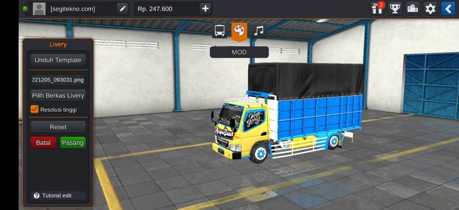 Mod Bussid Truck Cabe Balap Canter N8 Mbois