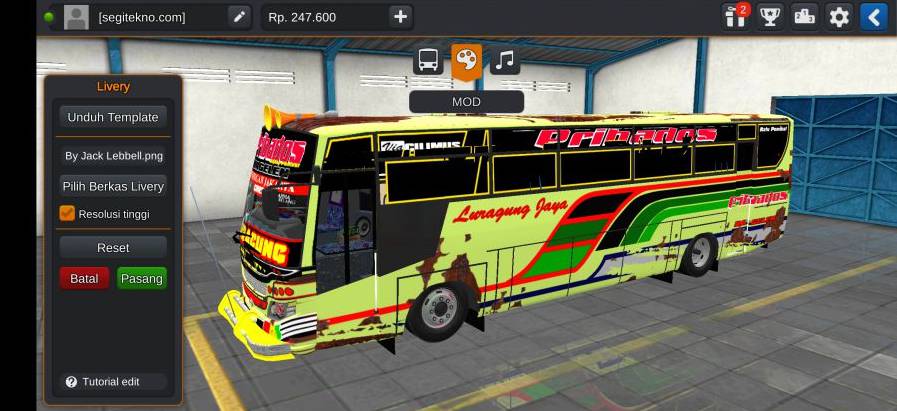 Download Mod Bussid Bus Bumel New Proteus