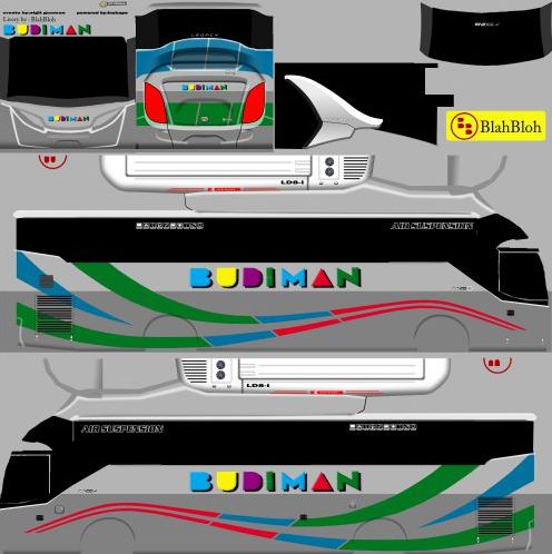 Livery Bussid Budiman Arjuna XHD Ori