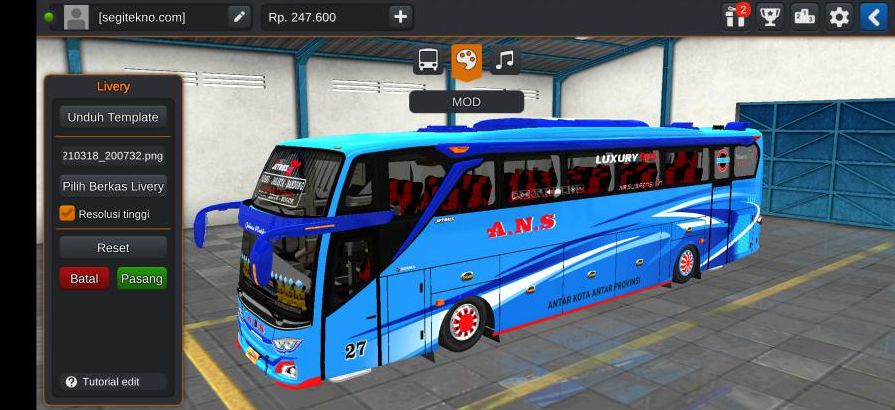 Download Mod Bussid & Livery ANS JB3+