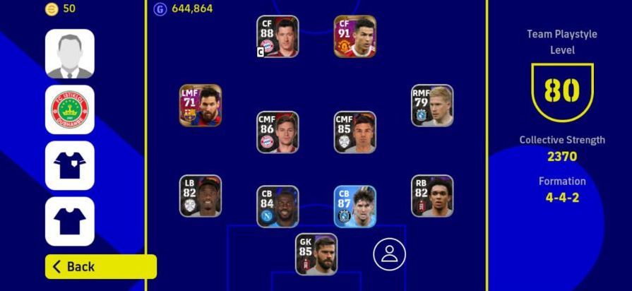 Formasi Terbaik Pes Mobile Klasik