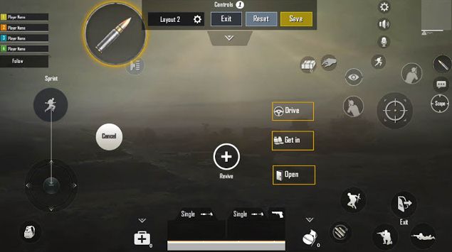 setting control 3 jari PUBG
