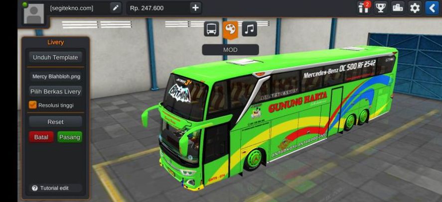 Download Mod Bussid UHD Gunung Harta