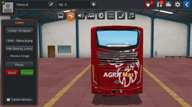 import livery bussid