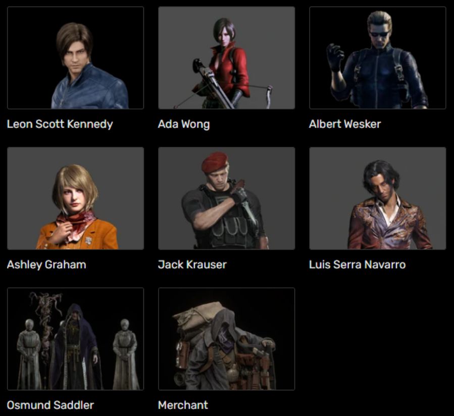 Unlock Semua Karakter Resident Evil PS2
