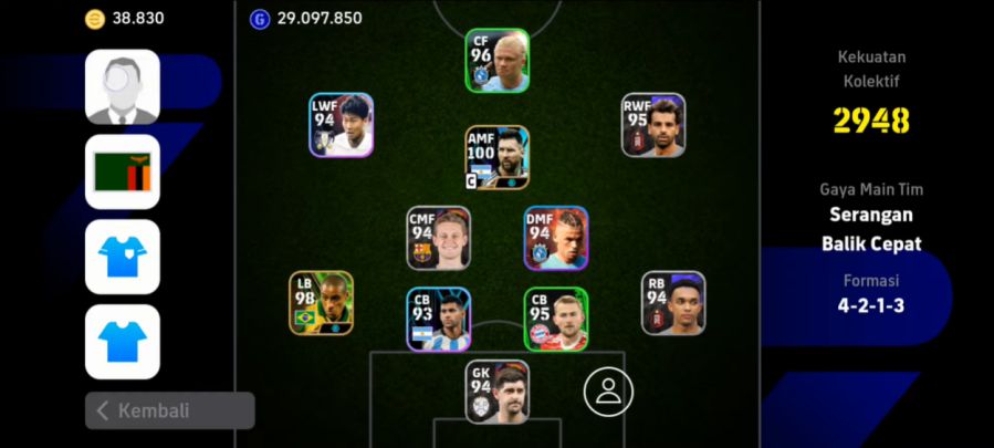 Cara Boost Rating eFootball 2024 Mobile