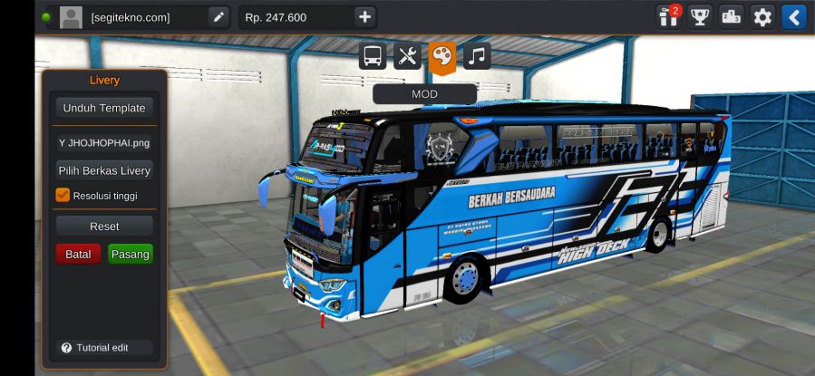 Download Mod Bussid Berkah Bersaudara