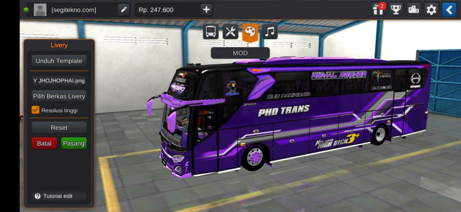 Download Mod Bussid PHD Trans