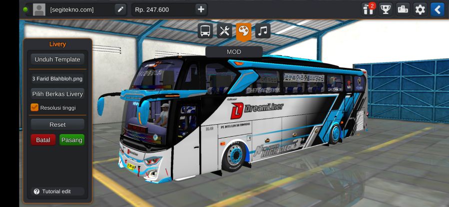 Mod Bussid Dreamliner