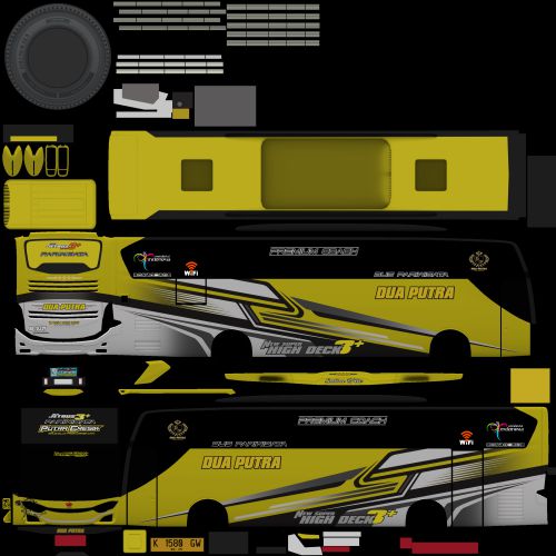 Download Livery Mod Bussid Dua Putra