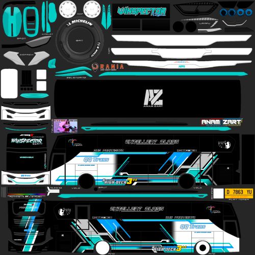 Download Livery Mod Bussid QQ Trans