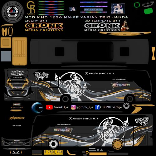 Download Livery Mod Bussid Mahendra Trans