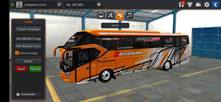 Download Mod Bussid Bus RM280