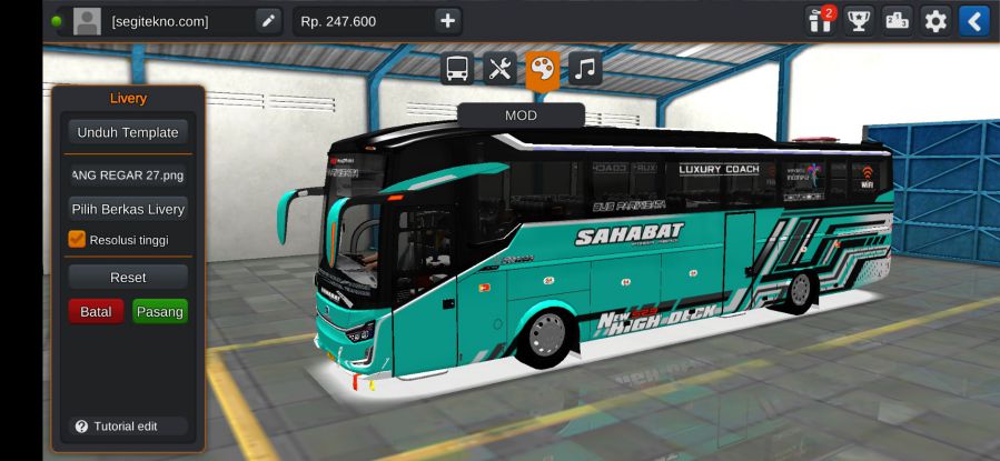 Download Mod Bussid SR3 Panorama Full Acc