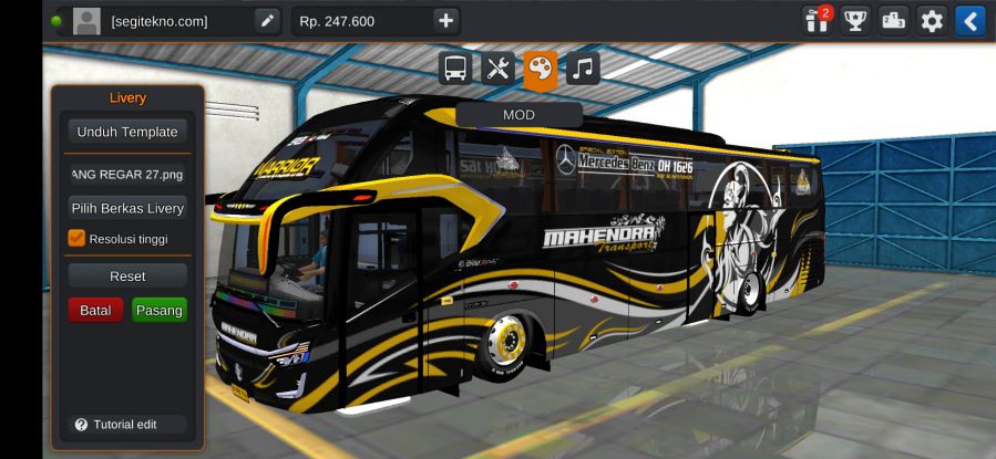 Download Mod Bussid SR3 Ultimate Mahendra