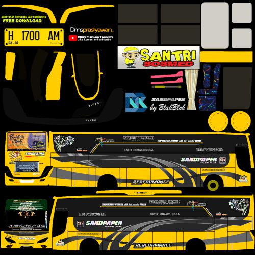 Download Livery Mod Bussid Sandpaper