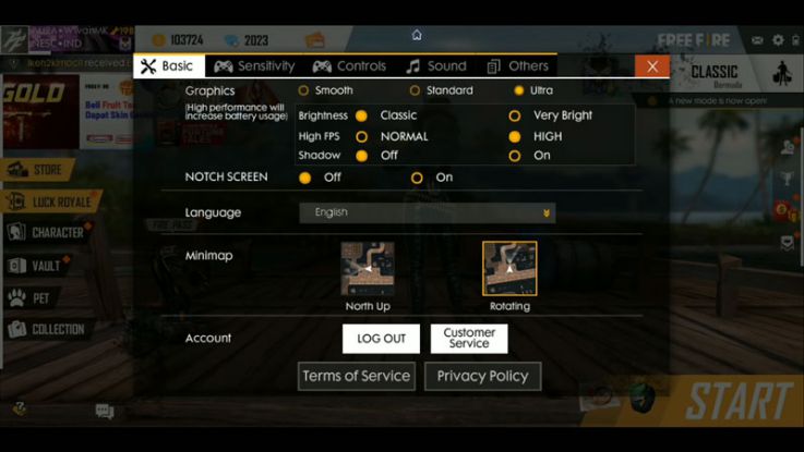 basic, sensittivity, controls, sound, other ff